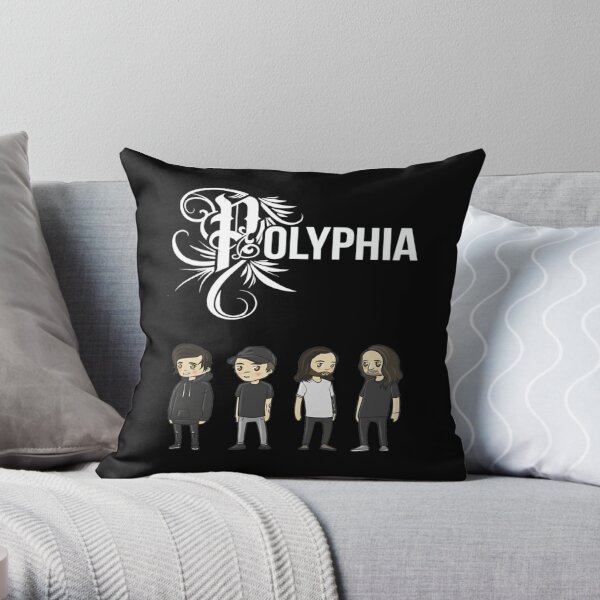 polyphia band - graphic design  Throw Pillow RB1207 product Offical polyphia Merch