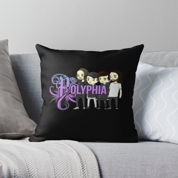 Polyphia Merch Polyphia Merch Polyphia band Chibi Throw Pillow RB1207 product Offical polyphia Merch