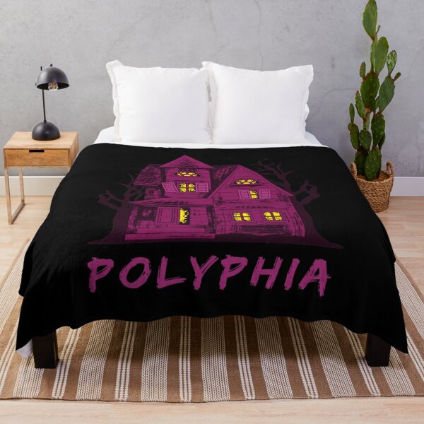 Polyphia Merch Polyphia Band With Some Scary Haunted House Throw Blanket RB1207 product Offical polyphia Merch
