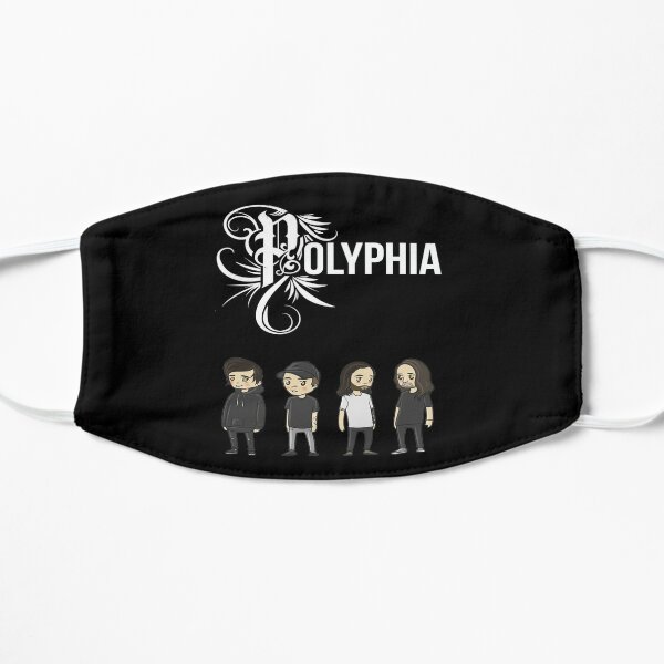 polyphia band - graphic design  Flat Mask RB1207 product Offical polyphia Merch